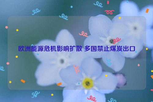 欧洲能源危机影响扩散 多国禁止煤炭出口